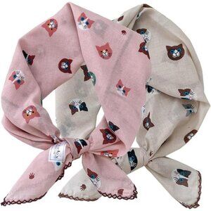 2 Pack Large Cotton Bandana Headband Css004 - Cats